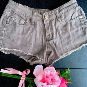 Raw Hem Denim Shorts